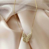 18K gold plated Butterfly necklace