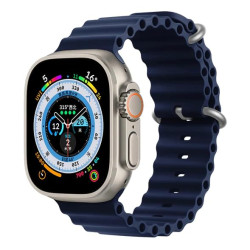 T800 Ultra Smartwatch with Wireless Charging (Navy Blue Color)