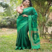 Balaka Silk with block & embroidery saree (Code : 478)