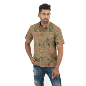 Half Sleeve Casual Shirt (Dk Olive)