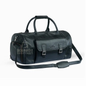 Genuine Leather Travel Bag with Shoe Compartment 