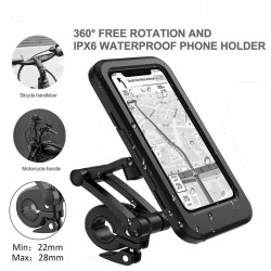 Motorcycle Bike Phone Holder Case Outdoor Waterproof Phone Stand 