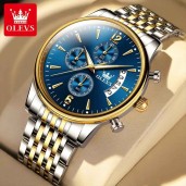 OLEVS Men's Watch Waterproof Luminous Wrist Watch Quartz Stainless