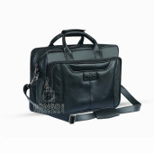 Personalized Handmade Cow Leather Professional Business Bag (Black)