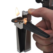 2 in 1 Metal Lighter with Pipe Foldable Portable Lighter Upgrade Hitter Lighter