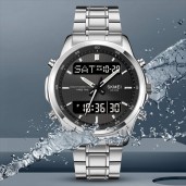 SKMEI Men Electronic Watch Dual Display Electronic Watch Multifunctional Waterproof Watch