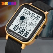 SKMEI Multiple Time Digital Analog Watch Black
