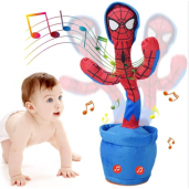 Spiderman Rechargeable Dancing Talking Cactus Plush Toy