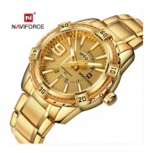 Stylish mens watch water resistant Golden