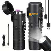 Plasma USB Rechargeable Arc Lighter with LED Flashlight