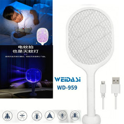 Weidasi WD-959 Rechargeable Mosquito Bat - White