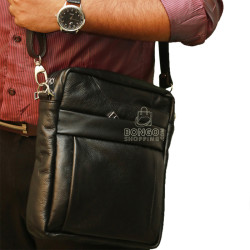 Messenger Bag For Men with Genuine Leather