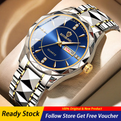 BINBOND Men's Fashion Quartz Watches (Silver Color)