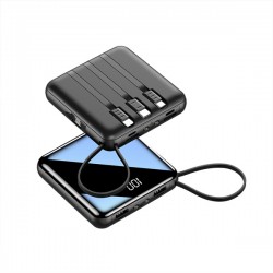Mini Power Bank, 20000mAh Portable Charger 4 in 1 Fast Charging Digital Power Bank 